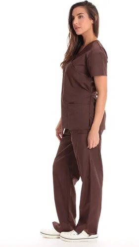 Vista 3 de Just Love Conjuntos médicos para mujer (atado hacia atrás)