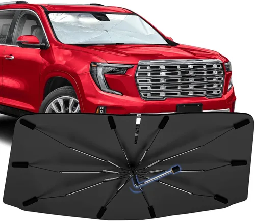 Vista 16 de Sombrilla Parasol para Parabrisas para Mazda 3 2014-2026, Parasol Plegable para Coche para Ventana Delantera, Visera Protectora Solar Altamente