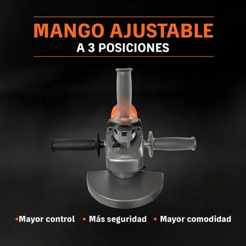 Vista 4 de Amoladora angular 7', profesional, 2100 W