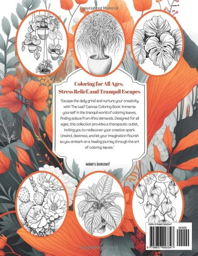 Vista 2 de The PLANTS SERENITY Coloring Book Coloring for All Ages, Stress Relief, and Tranquil Escapes
