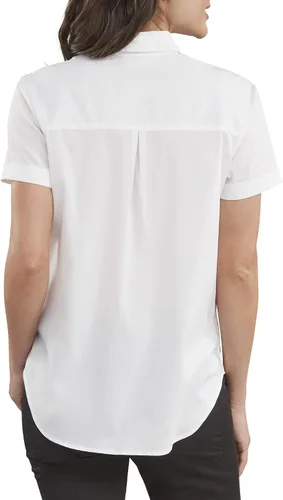 Vista 3 de Dickies Women's Stretch Poplin Button-up Short Sleeve Shirt