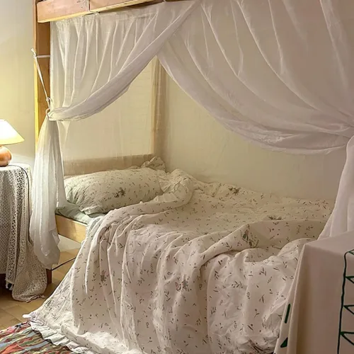 Vista 16 de 4 postes esquineros para dormitorio de estudiantes, litera, mosquitera, mosquitera, cortinas de cama para estudiantes, dormitorio, escuela