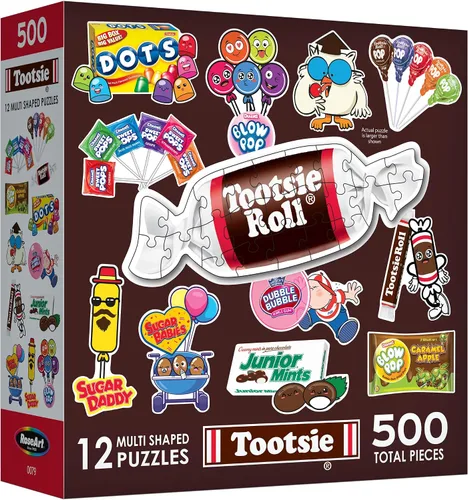 Vista 3 de RoseArt - Mini Shaped Multipack - Tootsie Roll - 500 Piece Jigsaw Puzzle for Adults
