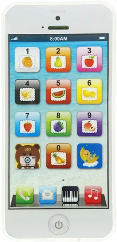Vista 6 de Teléfono celular de juguete Yphone, para niños, color negro, recargable por USB