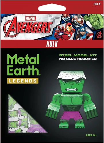Vista 3 de Fascinations Metal Earth Legends Marvel Hulk 3D Kit de modelo de metal