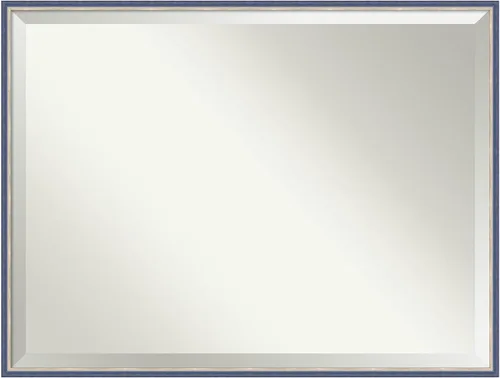 Vista 8 de Amanti Art Theo - Espejo de pared negro de 21 x 17 pulgadas, espejo rectangular estrecho de baño para decoración de pared de sala de estar, marco