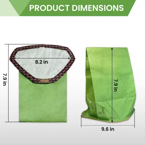 Vista 2 de Paquete de 20 bolsas de microfiltro Intercept 107666 compatibles con aspiradora ProTeam GoFit 3, mochila de 3 cuartos de galón