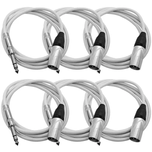 Vista 19 de Seismic Audio SATRXL-M2Black6 - Cable de conexión XLR macho a TRS de 2 pies, color negro