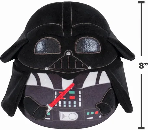 Vista 4 de Squishmallows Peluche original de Darth Vader de Star Wars de 8 pulgadas (pequeño)