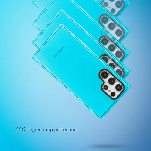 Vista 6 de SteepLab Funda de barrera para Samsung Galaxy S22 Ultra (pantalla de 6.8 pulgadas), funda absorbente de impactos con protección completa contra
