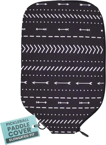 Vista 21 de Palms-O-Aces Pickleball Paddle Cover Canvas Padded Pickleball Paddles Sleeve with Zipper Lightweight Protective Paddle Case for Standard Paddles