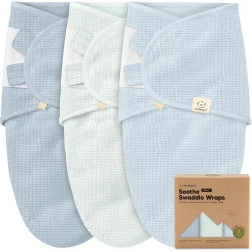 Vista 19 de Paquete de 3 pañales orgánicos para recién nacidos, sacos de dormir para recién nacidos, pañales para bebés de 0 a 3 meses, manta para recién