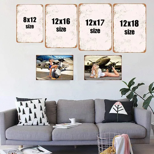 Vista 2 de Letreros de metal para decoración de pared, diseño de mapache pequeño, lata, retro, regalos divertidos para juegos, cafeterías, pub, cerveza, club