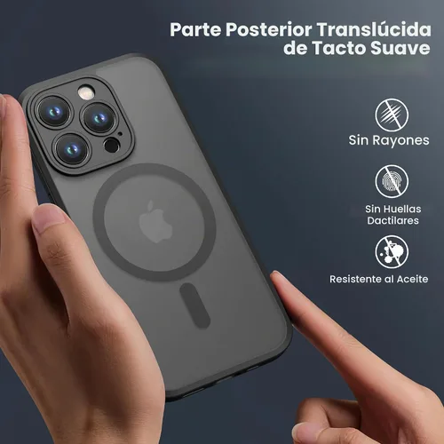 Vista 6 de CellEver Funda magnética fuerte para iPhone 15 Pro [protección de cámara] [prueba de caídas de grado militar] [compatible con MagSafe] Funda delgada