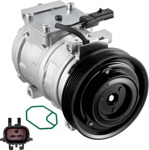 Vista 22 de BDFHYK 58553 Compresor de aire acondicionado con embrague compatible con Dodge 1994 1995 Dakota Ram 1500 2500 3500, reemplaza 2004359, 271300, 4359