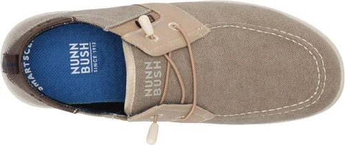 Vista 5 de Nunn Bush Brewski Moc Toe - Mocasines de lona para hombre con elástico elástico