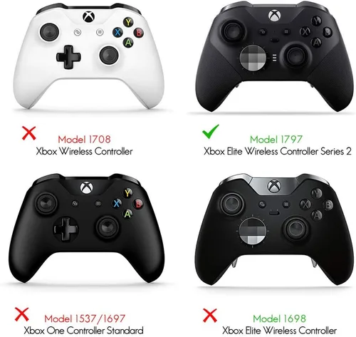 Vista 2 de TOMSIN Palillos de repuesto 6 en 1 intercambiables magnéticos para Xbox Elite Controller Series 2 Modelo 1797