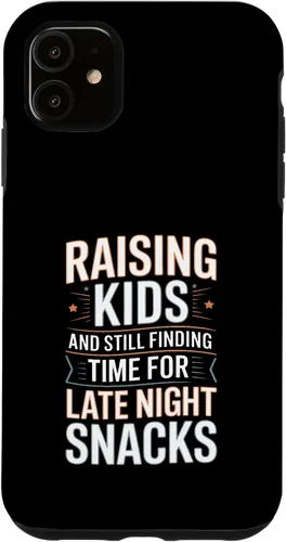 Vista 8 de Raising Kids and Still Finding Time for Late Night Snacks Case for iPhone 17