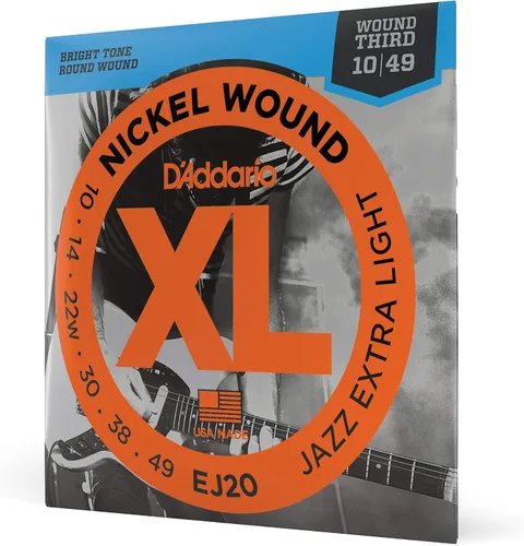 Vista 14 de D'Addario XL EXL157 - Cuerdas de níquel para guitarra eléctrica de 6 cuerdas, entonación perfecta, sensación consistente, durabilidad fiable