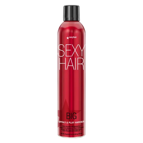 Vista 9 de SexyHair - Laca voluminizadora para el cabello Big Spray & Play Harder Firm, sujeción y brillo todo el día, con resistencia a la humedad hasta 72