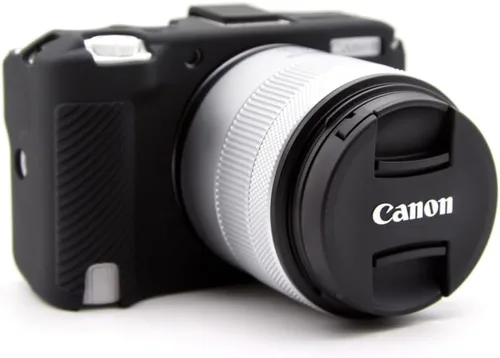 Vista 6 de Funda para cámara R50 V, funda protectora de silicona de cuerpo completo premium para Canon Eos R50 V R50V (Negro)