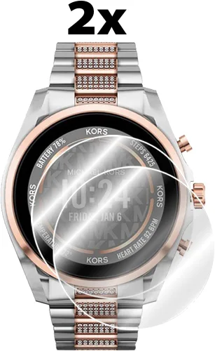 Vista 2 de IPG Protector de pantalla para reloj inteligente Michael Kors Access Bradshaw GEN 6 (2 unidades) Invisible Ultra HD Clear Film Anti Scratch Skin