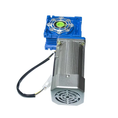 Vista 2 de Motor Eléctrico de Imán Permanente AC de Alta Torsión 110V 180W Turbina Reductor de Engranaje de Gusano 70RPM con Kits de Control de Velocidad AC.