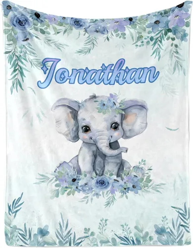 Vista 12 de Manta de bebé personalizada, manta con nombre personalizado para niños, bebés y adultos, mantas con animales personalizadas para niñas, niños