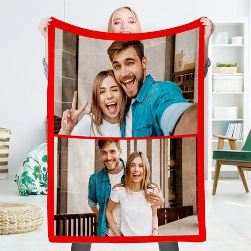 Vista 11 de EAQ Manta personalizada con collage de imágenes, es una manta personalizada para niños, adultos, familia, recuerdo, regalo