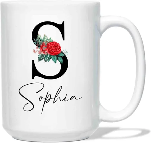 Vista 8 de Taza con texto en inglés "I'll Be There For You", taza personalizada con nombre, taza de café con nombre personalizado, regalo para cumpleaños