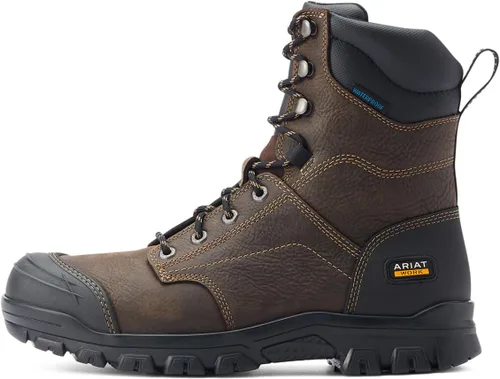 Vista 2 de Ariat Botas de trabajo impermeables Treadfast de 8 pulgadas para hombre