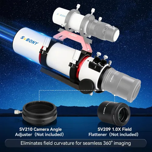 Vista 8 de SVBONY SV550 AP0 Telescope, 80mm ED F6 Triplet Apochromatic Refractor OTA