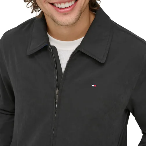 Vista 5 de Tommy Hilfiger Chaqueta de golf ligera de microsarga para hombre (estándar y grande y alto)