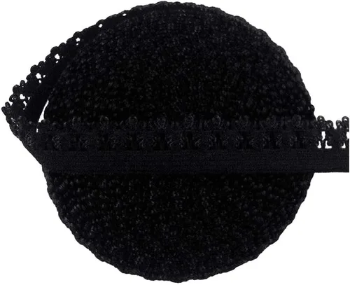 Vista 4 de Bristlegrass Picot Loop - Banda elástica para coser de 1/2 pulgada, 0.512 in, corona de carrete con volantes, cinta elástica para atar el cabello