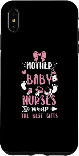 Vista 7 de iPhone 15 Nurse: Mother Baby Nurses Wrap The Best Gifts - Funda para bebé niña