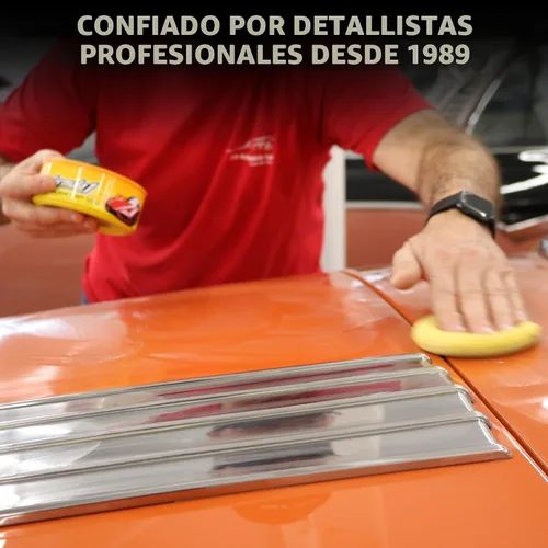 Vista 5 de Cera carnauba en pasta para automóviles – Formula 1, brillo superintenso, 12 onzas. Removes Haze & Paint Swirls, Easy to Use, Leaves Durable UV