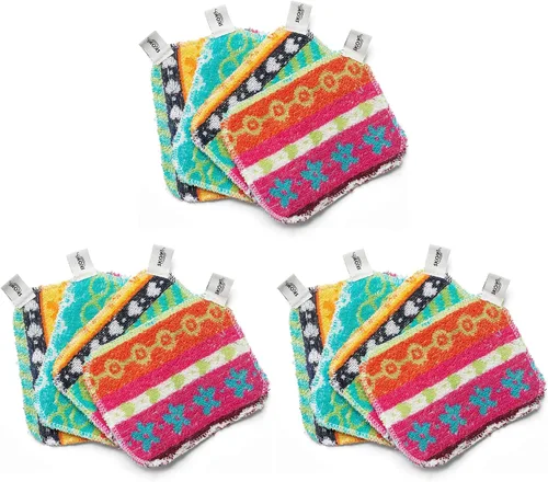 Vista 11 de Skoy Scrub, 1 pieza reutilizable, estropajo para platos sin rayones para limpieza de cocina y hogar, amigable con el planeta, apto para Surtido