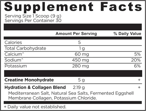 Vista 2 de Ancient Nutrition Creatina + Colágeno – Fuerza muscular, masa corporal magra, comodidad articular y apoyo cognitivo – Incluye 5g de monohidrato