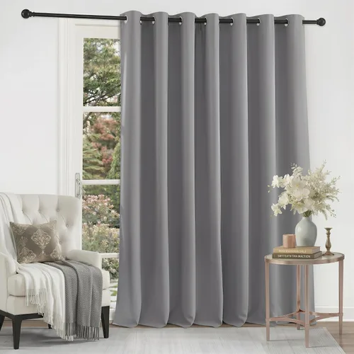 Vista 81 de RYB HOME Cortinas portátiles para puerta con privacidad, cortinas opacas y aislantes térmicas para dormitorio, armario, sala de estar, comedor, Beige