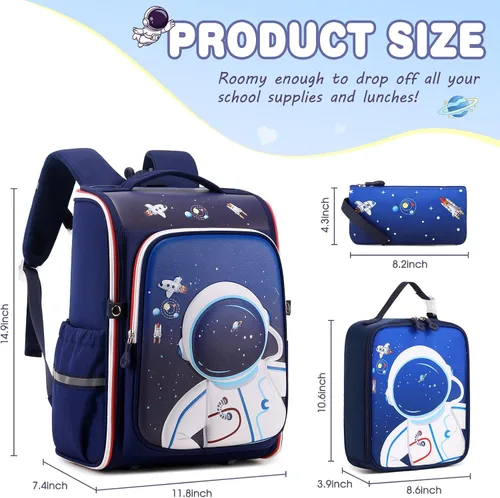 Vista 2 de DIGOBAY Mochila, Azul, Mochila para niños