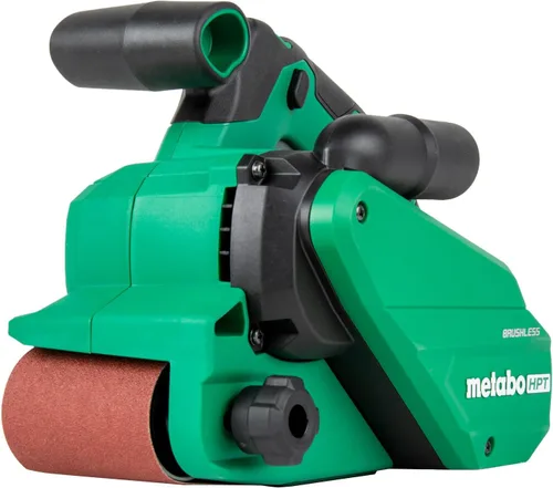 Vista 7 de Lijadora de banda Metabo HPT 3 x 21 pulgadas Para carpintería Velocidad variable Motor de 9.0 amperios Agarre suave Garantía de 5 años