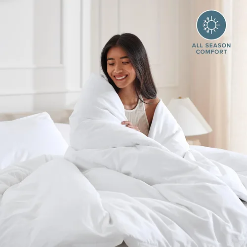 Vista 3 de Bare Home - Funda de edredón de ropa de cama extra larga - Colección premium de 1800 hilos súper suave - Funda de edredón ligera y fresca - Ropa