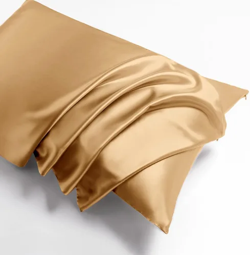 Vista 10 de THXSILK funda de almohada de seda de morera para cabello y piel, con cremallera oculta, seda de morera natural de 19 momme en ambos lados Negro