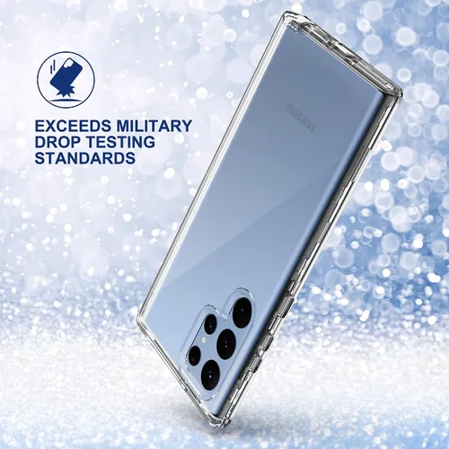 Vista 8 de ULAK Funda transparente para Galaxy S23 Ultra, resistente a prueba de golpes, funda de TPU suave, funda protectora transparente para Samsung Galaxy