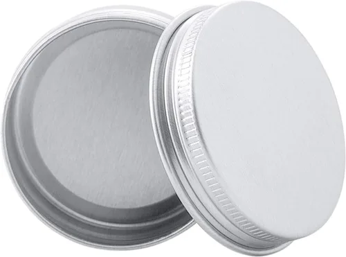 Vista 4 de Latas de aluminio de 6 onzas con tapa de rosca de 6.1 fl oz, recipientes de almacenamiento de metal para almacenar especias, dulces, bálsamo labial