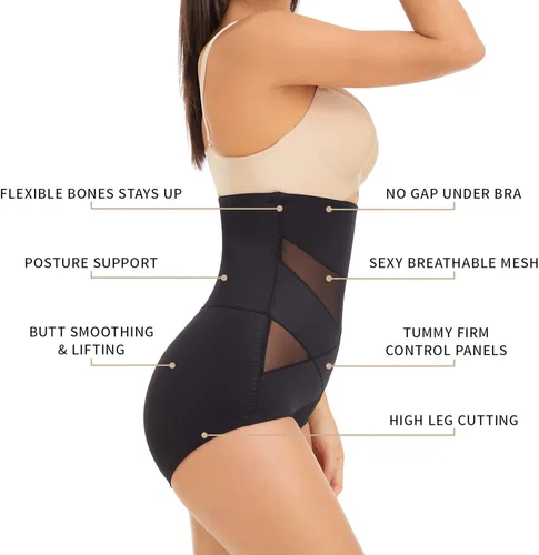 Vista 2 de MOVWIN Faja moldeadora para mujer con control de abdomen - Body Shaper Spanks adelgazantes