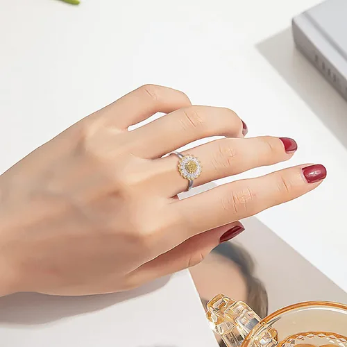 Vista 33 de Anillos giratorios de plata de ley S925 para ansiedad, preocupación, aliviar el aburrimiento, TDAH, autismo, banda para mujeres y adolescentes