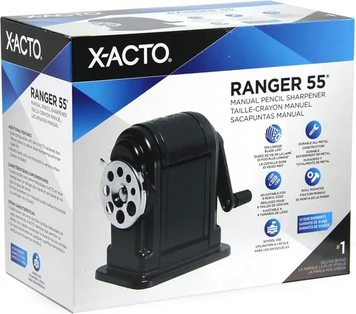 Vista 6 de X-ACTO 1001 Ranger 55 - Sacapuntas manual para aula, color negro