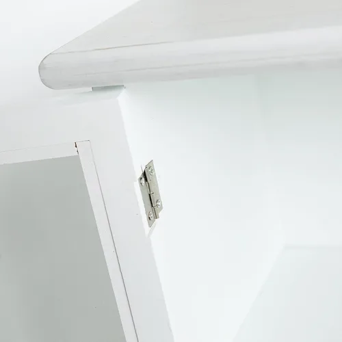 Vista 8 de COLLECTIVE HOME - Gabinete de almacenamiento, gabinete organizador de pared de 24 pulgadas, gabinete de baño de madera maciza con 2 puertas, ya