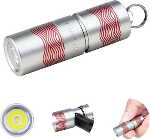 Vista 10 de OLIGHT I1R 2 Pro Eos - Linterna de llavero recargable EDC de 180 lúmenes, alimentada por batería recargable integrada con cable USB tipo C, mini luz